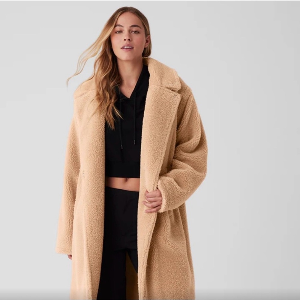 ALO Women's Tan Teddy Jacket